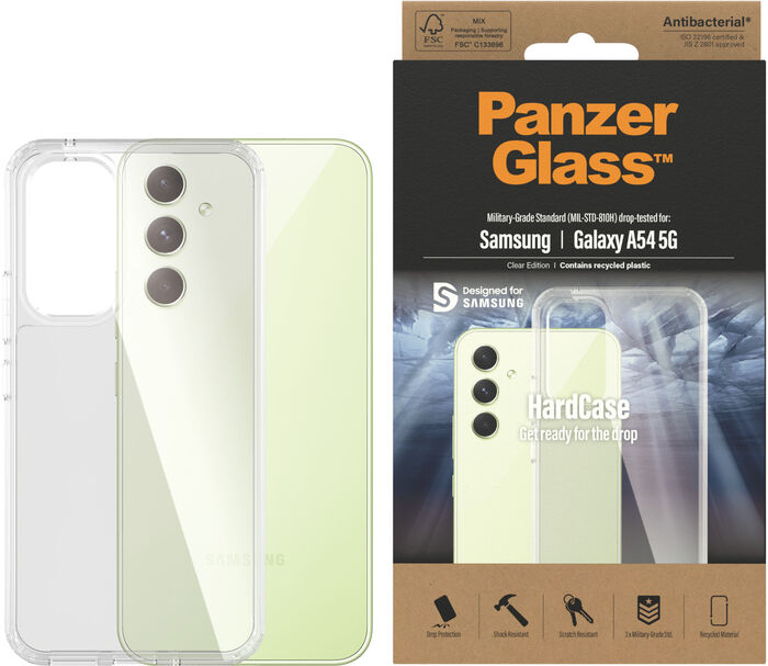 PanzerGlass Samsung Galaxy A54 HardCase símahulstur - Glært 