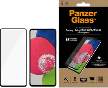 PanzerGlass Samsung A52/A52s/A53 öryggisgler - Svart 