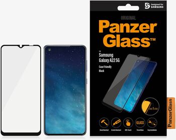 PanzerGlass Samsung A22 5G öryggisgler - Svart
