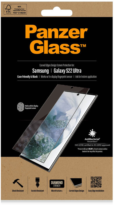 PanzerGlass Samsung Galaxy S22 Ultra öryggisgler