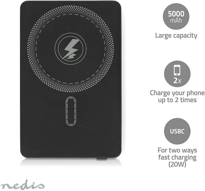 Nedis ferðahleðsla - 5.000 mAh