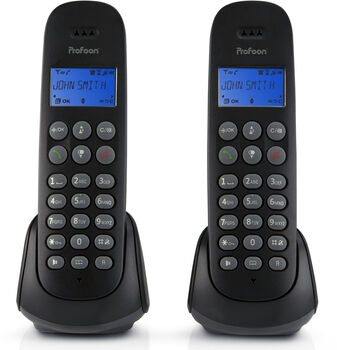 Profoon PDX-320 heimasími 2 tól - Svartur