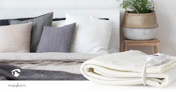 Nedis hitaundirteppi - Hvítt