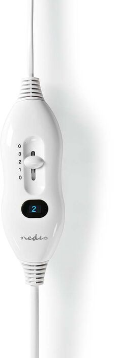 Nedis hitaundirteppi - Hvítt