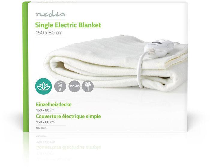 Nedis hitaundirteppi - Hvítt