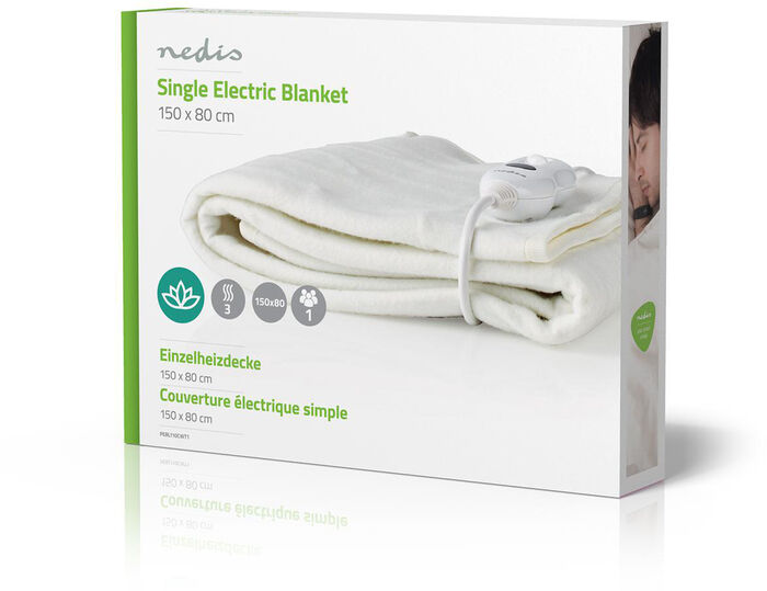 Nedis hitaundirteppi - Hvítt