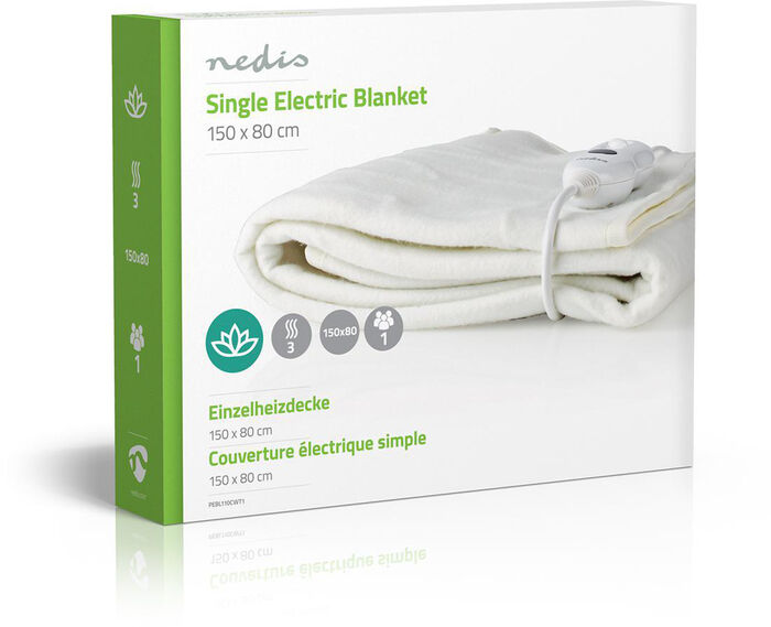 Nedis hitaundirteppi - Hvítt