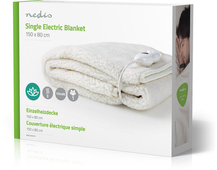 Nedis hitaundirteppi - Hvítt