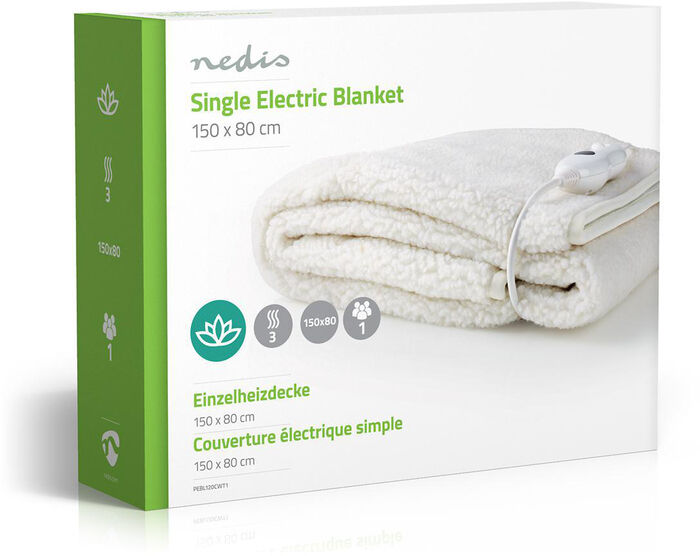 Nedis hitaundirteppi - Hvítt