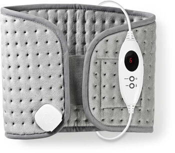 Nedis hitapúði fyrir bak og kvið - Grár