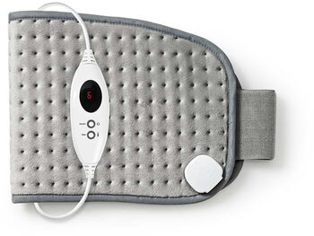 Nedis hitapúði fyrir bak og kvið - Grár