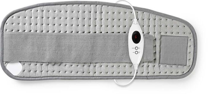 Nedis hitapúði fyrir bak og kvið - Grár