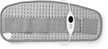 Nedis hitapúði fyrir bak og kvið - Grár