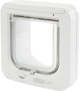 SURE Sureflap Cat kattalúga m. örmerkjalesara - Hvít