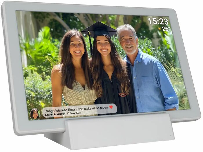 Denver PFF-1070 stafrænn myndarammi með rafhlöðu 10,1" - Hvítur