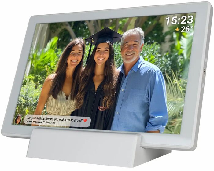 Denver PFF-1070 stafrænn myndarammi með rafhlöðu 10,1" - Hvítur