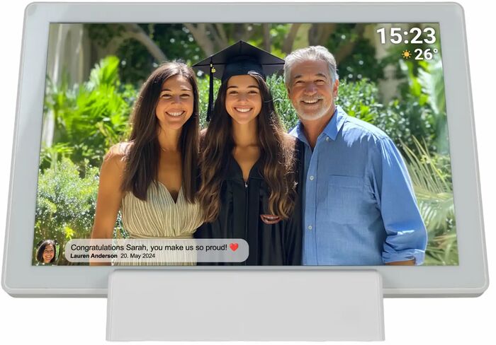 Denver PFF-1070 stafrænn myndarammi með rafhlöðu 10,1" - Hvítur