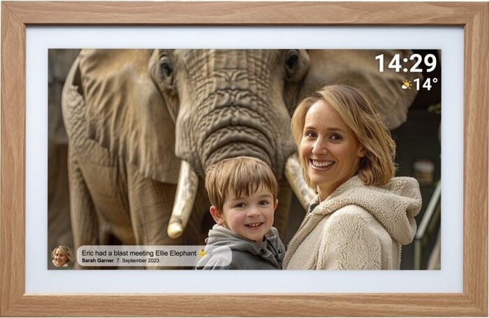 Denver PFF-2162LW stafrænn myndarammi 21,5" - Viður