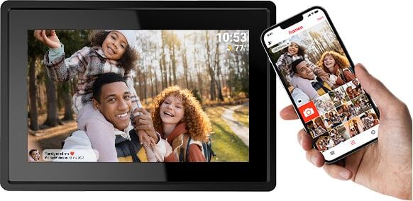 Denver PFF-725 stafrænn myndarammi 7" - Svartur