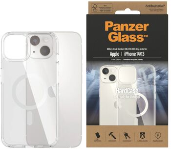 PanzerGlass iPhone 14/13 HardCase MagSafe símahulstur - Glært