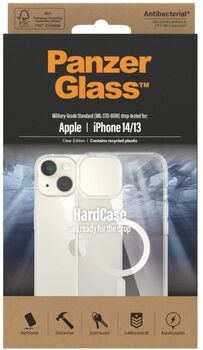 PanzerGlass iPhone 14/13 HardCase MagSafe símahulstur - Glært