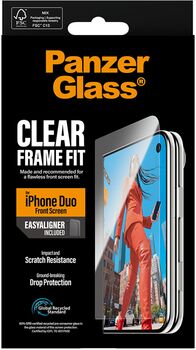 PanzerGlass iPhone Duo öryggisgler með EasyAligner