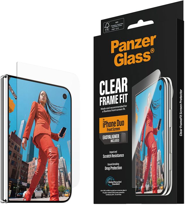 PanzerGlass iPhone Duo öryggisgler með EasyAligner