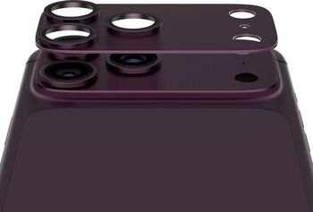 PanzerGlass iPhone 18 Pro Max Fender linsuvörn - Vínrauð