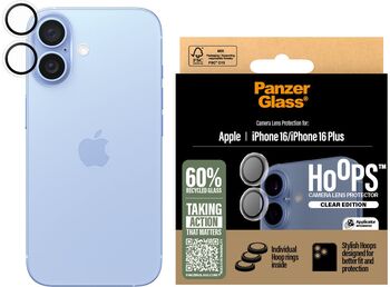 PanzerGlass Iphone 16 / 16 Plus Glær linsuvörn