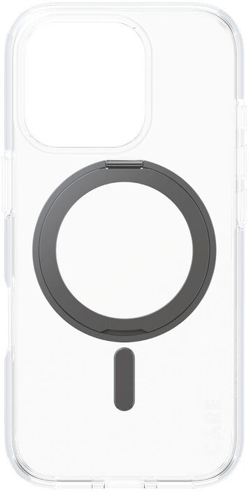 PanzerGlass Care iPhone 16 Pro með standi - Glært / svart