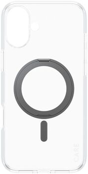 PanzerGlass Care iPhone 16 Plus með standi - Glært / svart