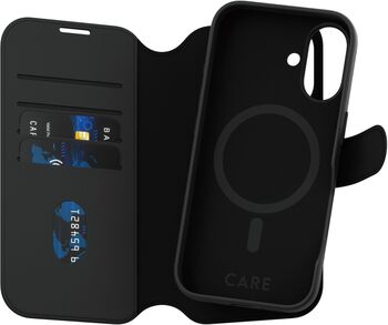 PanzerGlass Care iPhone 16 símaveski - Svart