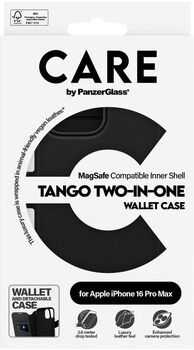 PanzerGlass Care iPhone 16 Pro Max símaveski - Svart
