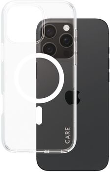 PanzerGlass Care iPhone 16 Pro Max Urban Combat símahulstur - Glært / hvítt
