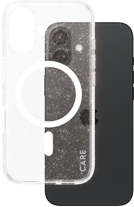 PanzerGlass Care iPhone 16 Star Lit símahulstur - Glært