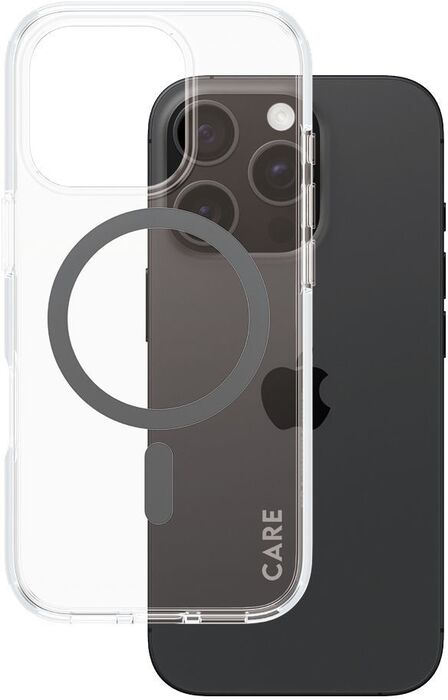 PanzerGlass Care iPhone 16 Pro Urban Combat símahulstur - Glært / svart