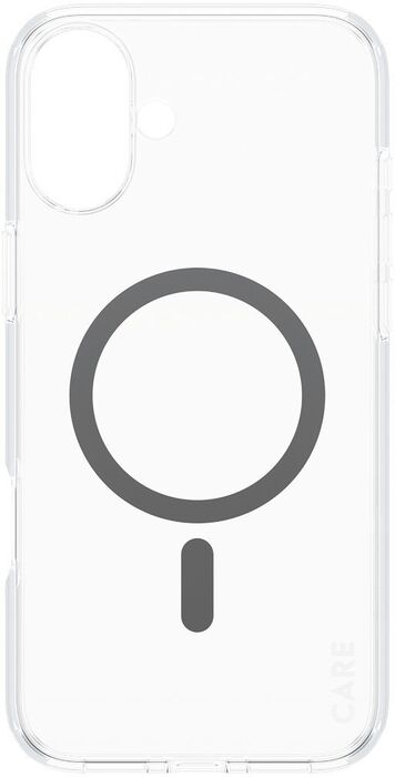 PanzerGlass Care iPhone 16 Plus Urban Combat símahulstur - Glært / svart