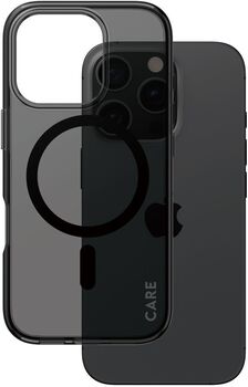 PanzerGlass Care iPhone 16 Pro Smokey símahulstur - Svart