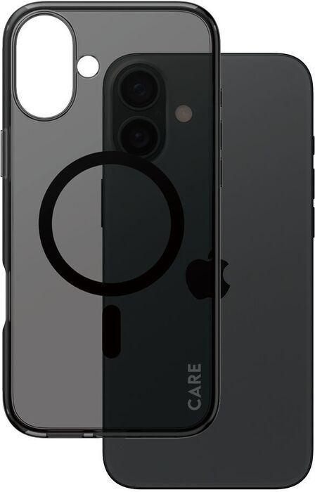 PanzerGlass Care iPhone 16 Plus Smokey símahulstur - Svart