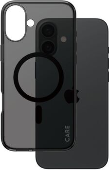 PanzerGlass Care iPhone 16 Plus Smokey símahulstur - Svart