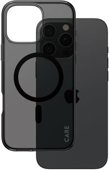 PanzerGlass Care iPhone 16 Pro Max Smokey símahulstur - Svart