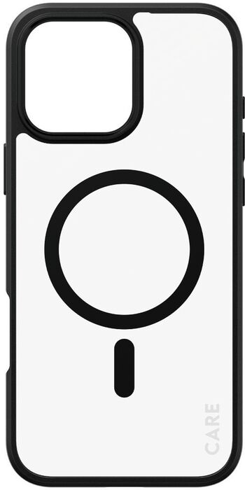 PanzerGlass Care iPhone 16 Pro Max Urban Combat símahulstur - Glært / svartur rammi