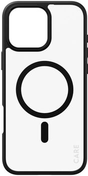 PanzerGlass Care iPhone 16 Pro Max Urban Combat símahulstur - Glært / svartur rammi