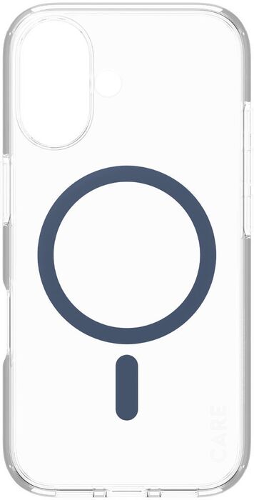 PanzerGlass Care Urban Combat iPhone 16 símahulstur - Glært / blátt