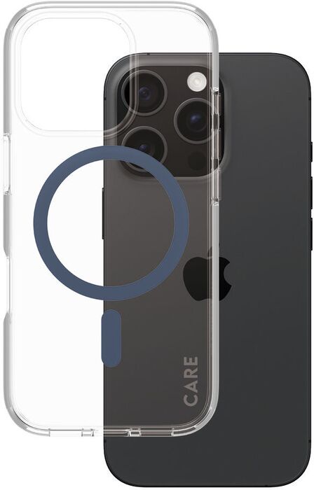 PanzerGlass Care iPhone 16 Pro Urban Combat símahulstur - Glært / blátt