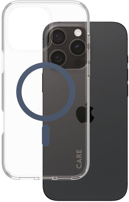 PanzerGlass Care iPhone 16 Pro Max Urban Combat símahulstur - Glært / blátt