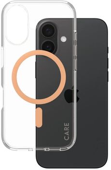 PanzerGlass Care iPhone 16 Urban Combat símahulstur - Bleikt