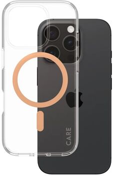 PanzerGlass Care iPhone 16 Pro Urban Combat símahulstur - Bleikt
