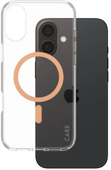 PanzerGlass Care iPhone 16 Plus Urban Combat símahulstur - Bleikt