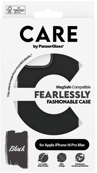 PanzerGlass Care iPhone 16 Pro Max MagSafe símahulstur - Svart
